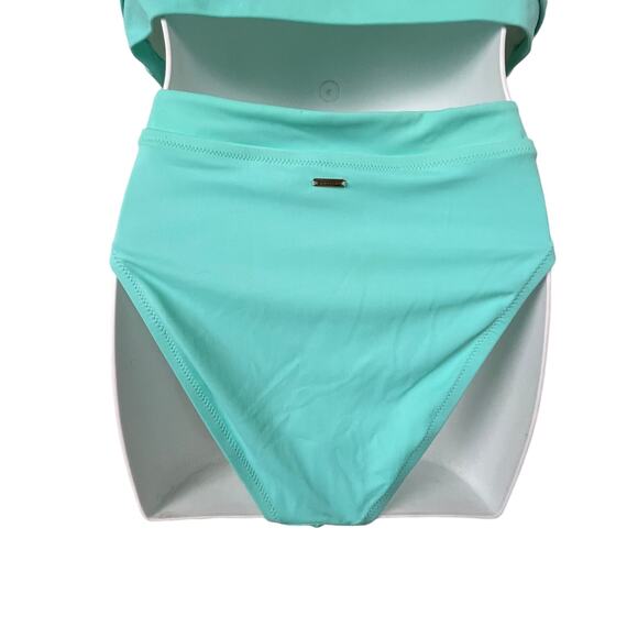 Victoria's Secret Tankini Swimsuit Size L – Turquoise Two-Piece Set - Picture 4 of 8